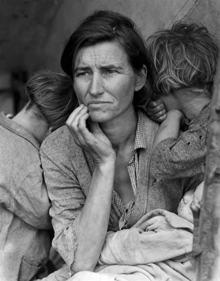 Portrait of migrant mother
